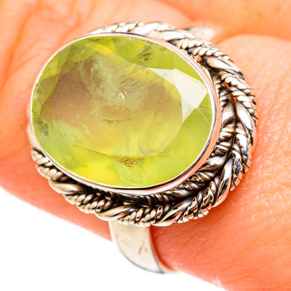Prehnite Rings handcrafted by Ana Silver Co - RING98957