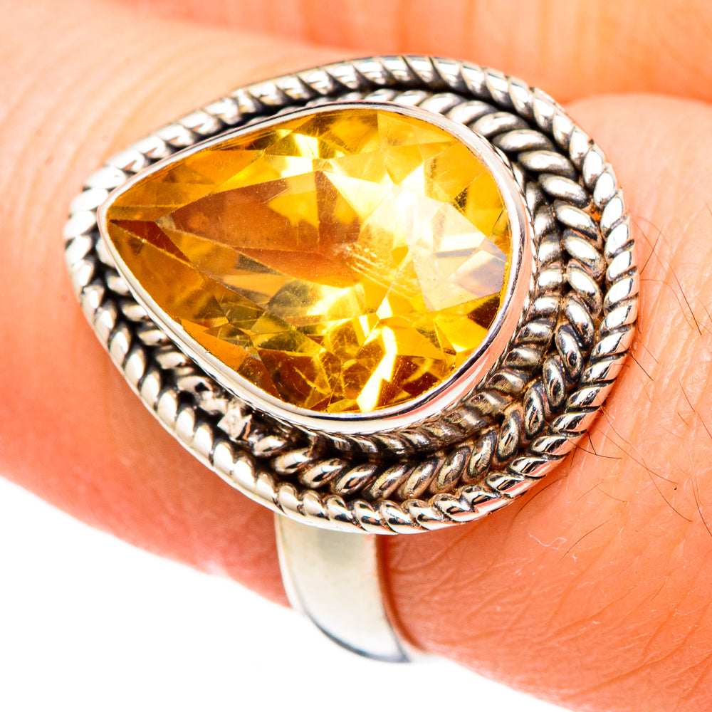 Citrine Rings handcrafted by Ana Silver Co - RING98960