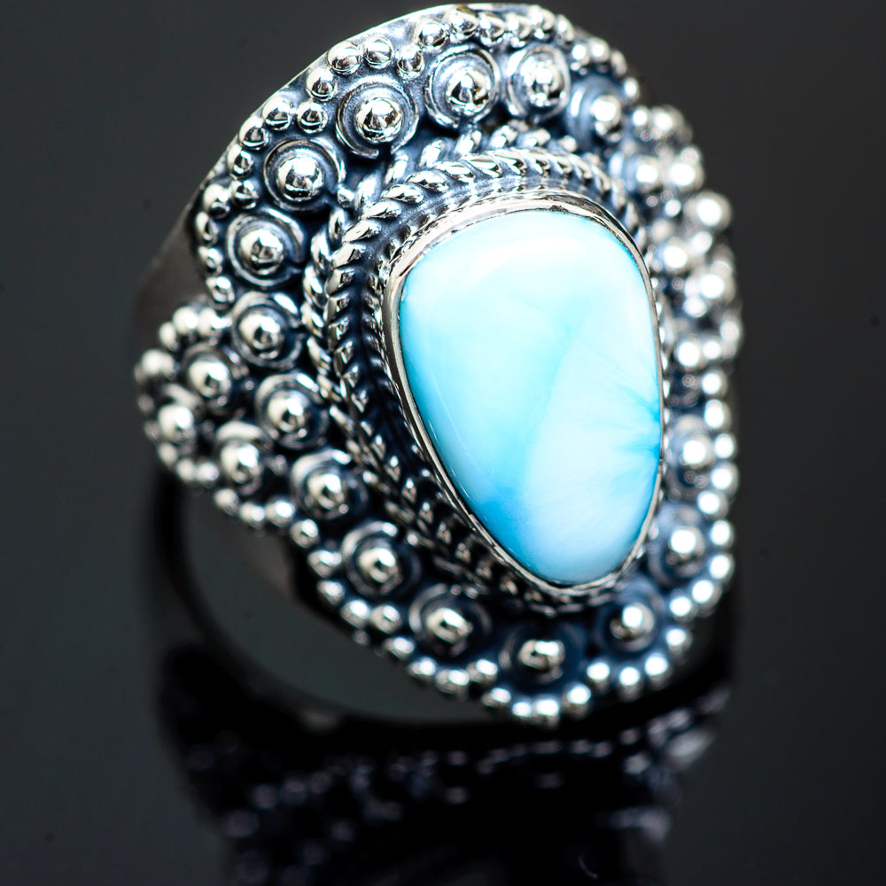 Larimar Rings handcrafted by Ana Silver Co - RING989721