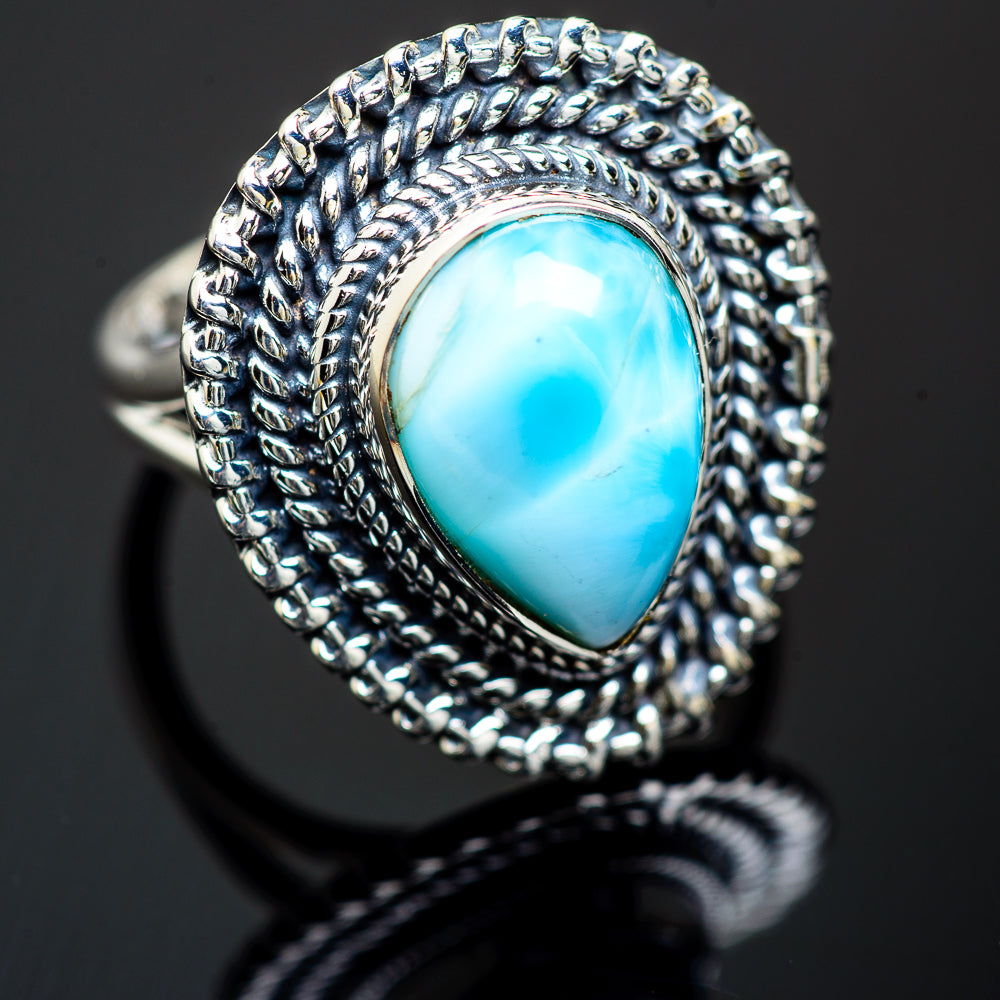 Larimar Rings handcrafted by Ana Silver Co - RING989761