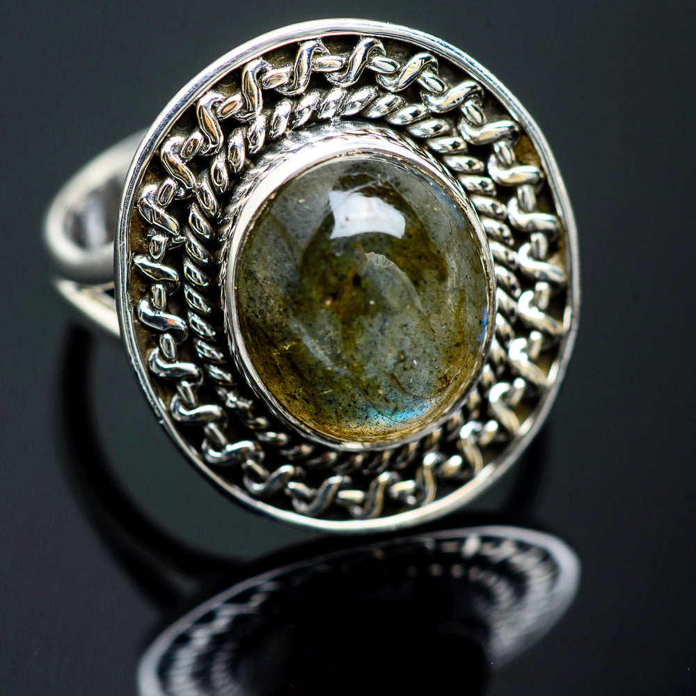 Labradorite Rings handcrafted by Ana Silver Co - RING989776