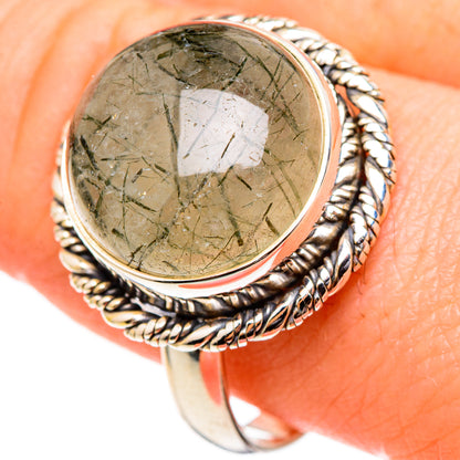 Tourmalinated Quartz Rings handcrafted by Ana Silver Co - RING98978