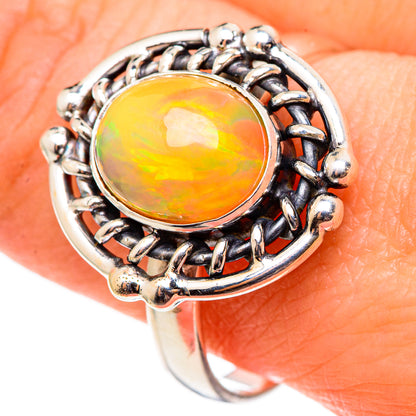 Ethiopian Opal Rings handcrafted by Ana Silver Co - RING98985