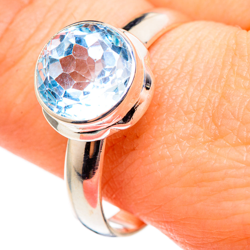 Blue Topaz Rings handcrafted by Ana Silver Co - RING98992