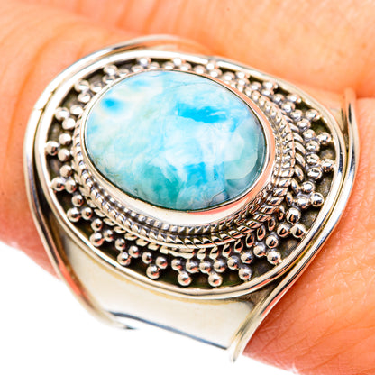 Larimar Rings handcrafted by Ana Silver Co - RING98993