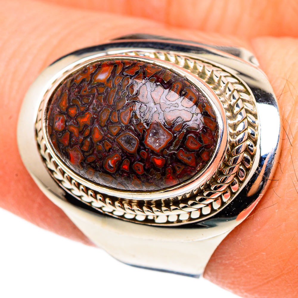 Dinosaur Bone Rings handcrafted by Ana Silver Co - RING98996