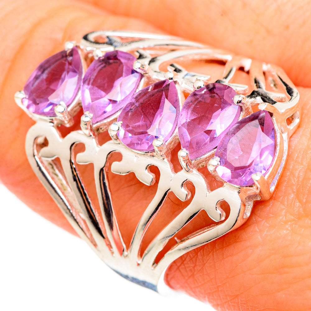 Color Change Alexandrite (lab.) Rings handcrafted by Ana Silver Co - RING99007