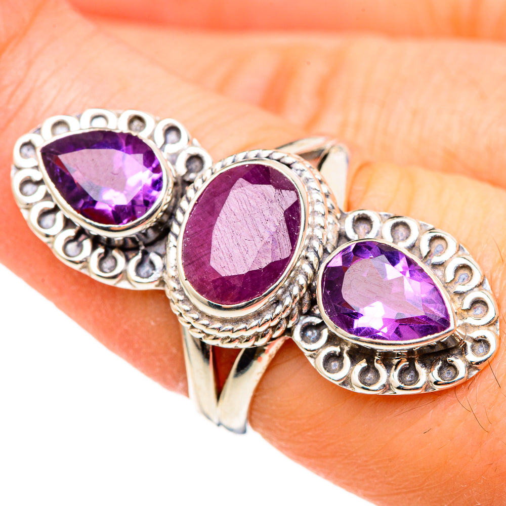 Ruby Rings handcrafted by Ana Silver Co - RING99018