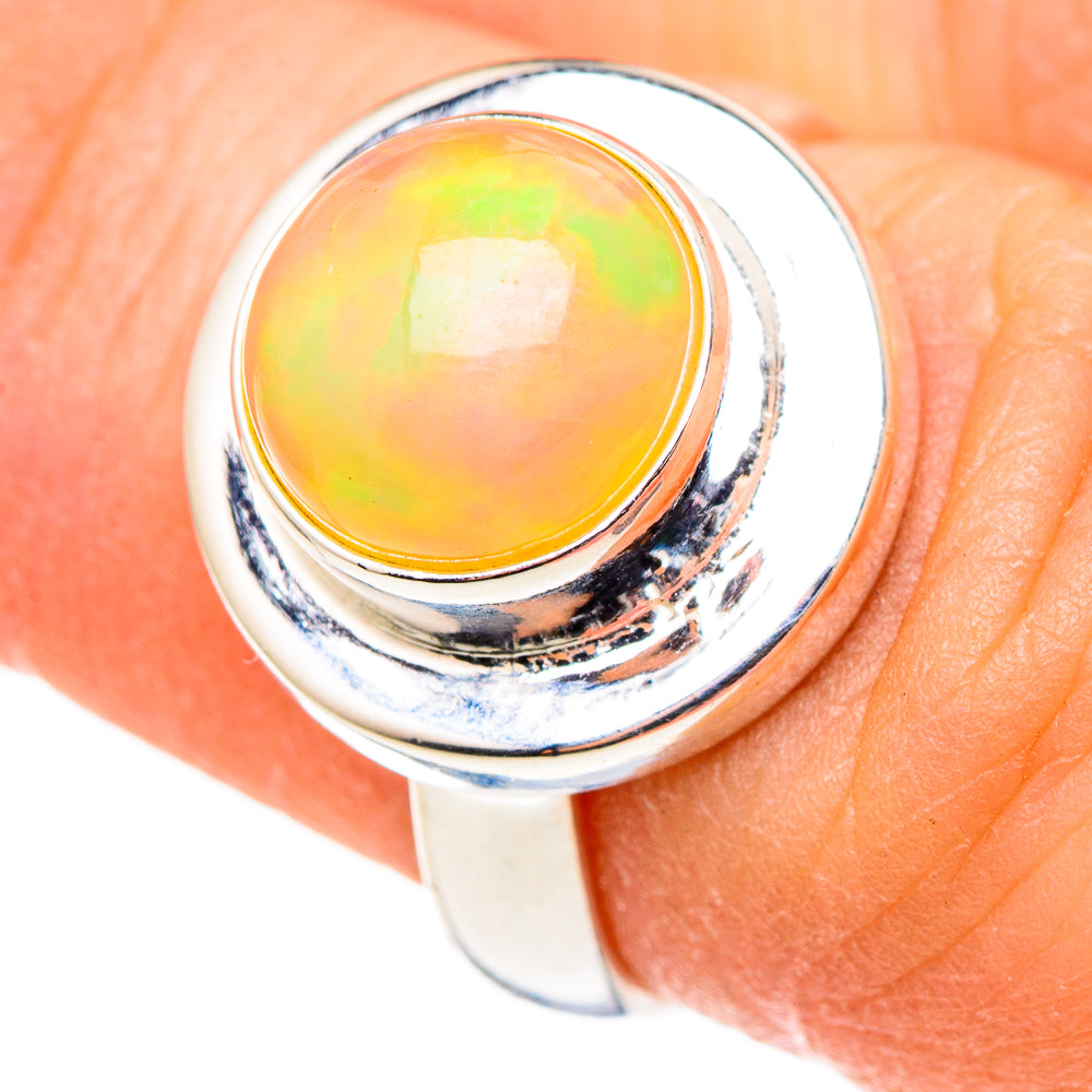 Ethiopian Opal Rings handcrafted by Ana Silver Co - RING99024