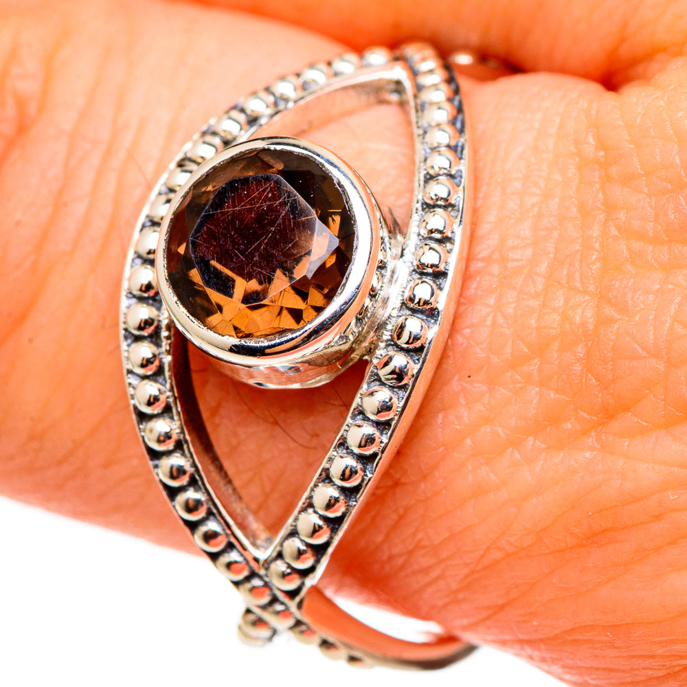 Smoky Quartz Rings handcrafted by Ana Silver Co - RING99033