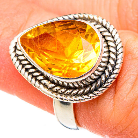 Citrine Rings handcrafted by Ana Silver Co - RING99036