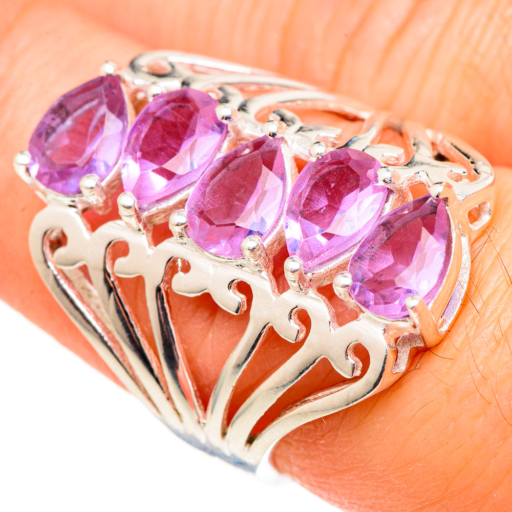 Color Change Alexandrite (lab.) Rings handcrafted by Ana Silver Co - RING99042