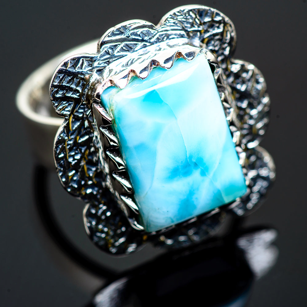 Larimar Rings handcrafted by Ana Silver Co - RING990491