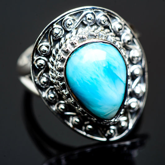 Larimar Rings handcrafted by Ana Silver Co - RING990496