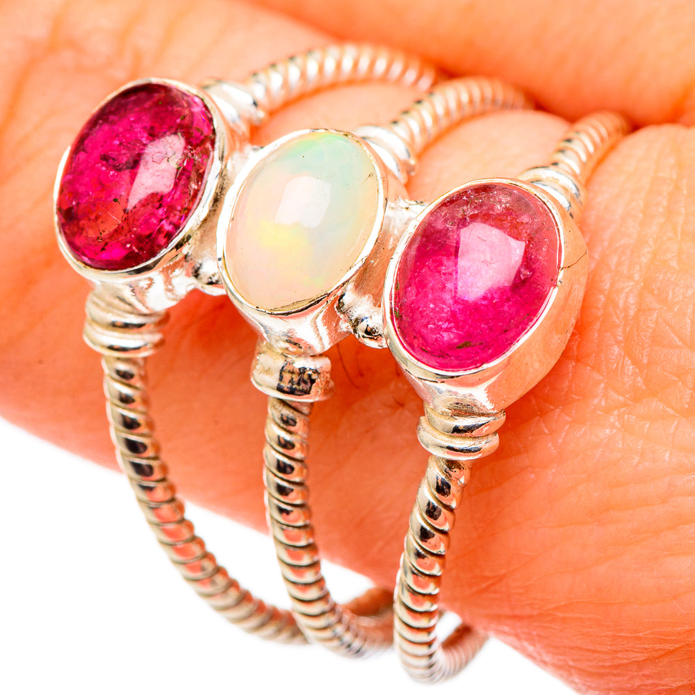 Ethiopian Opal Rings handcrafted by Ana Silver Co - RING99055