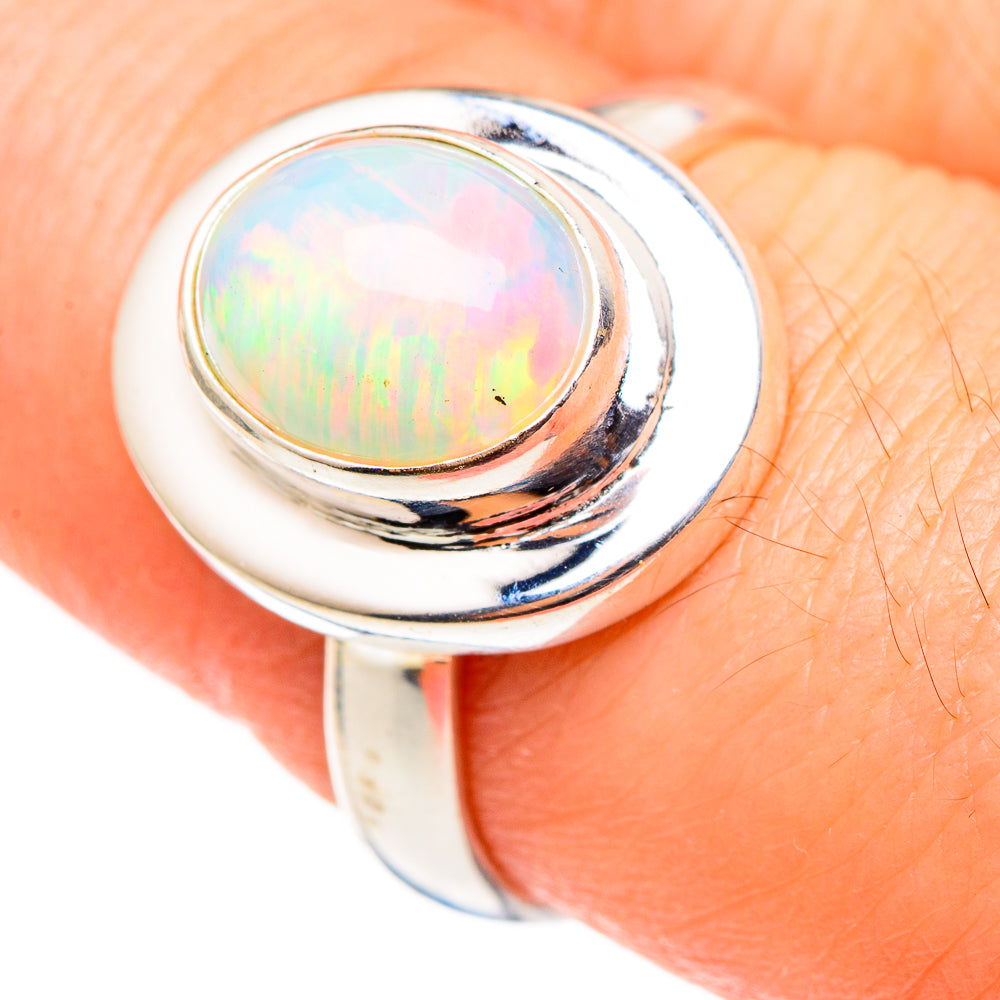 Ethiopian Opal Rings handcrafted by Ana Silver Co - RING99056