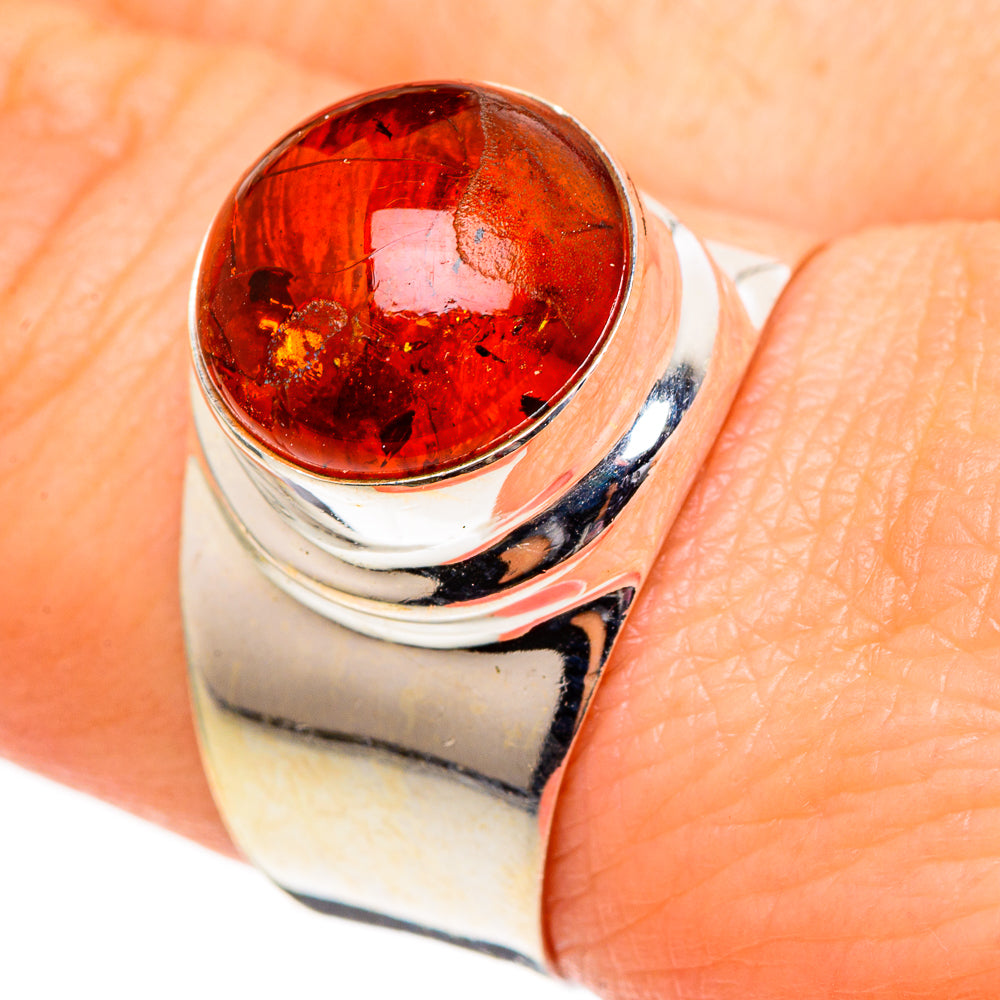 Baltic Amber Rings handcrafted by Ana Silver Co - RING99070