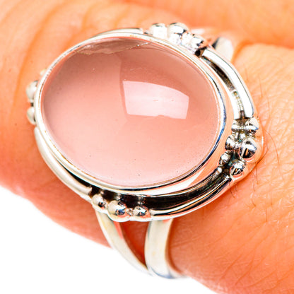 Rose Quartz Rings handcrafted by Ana Silver Co - RING99072