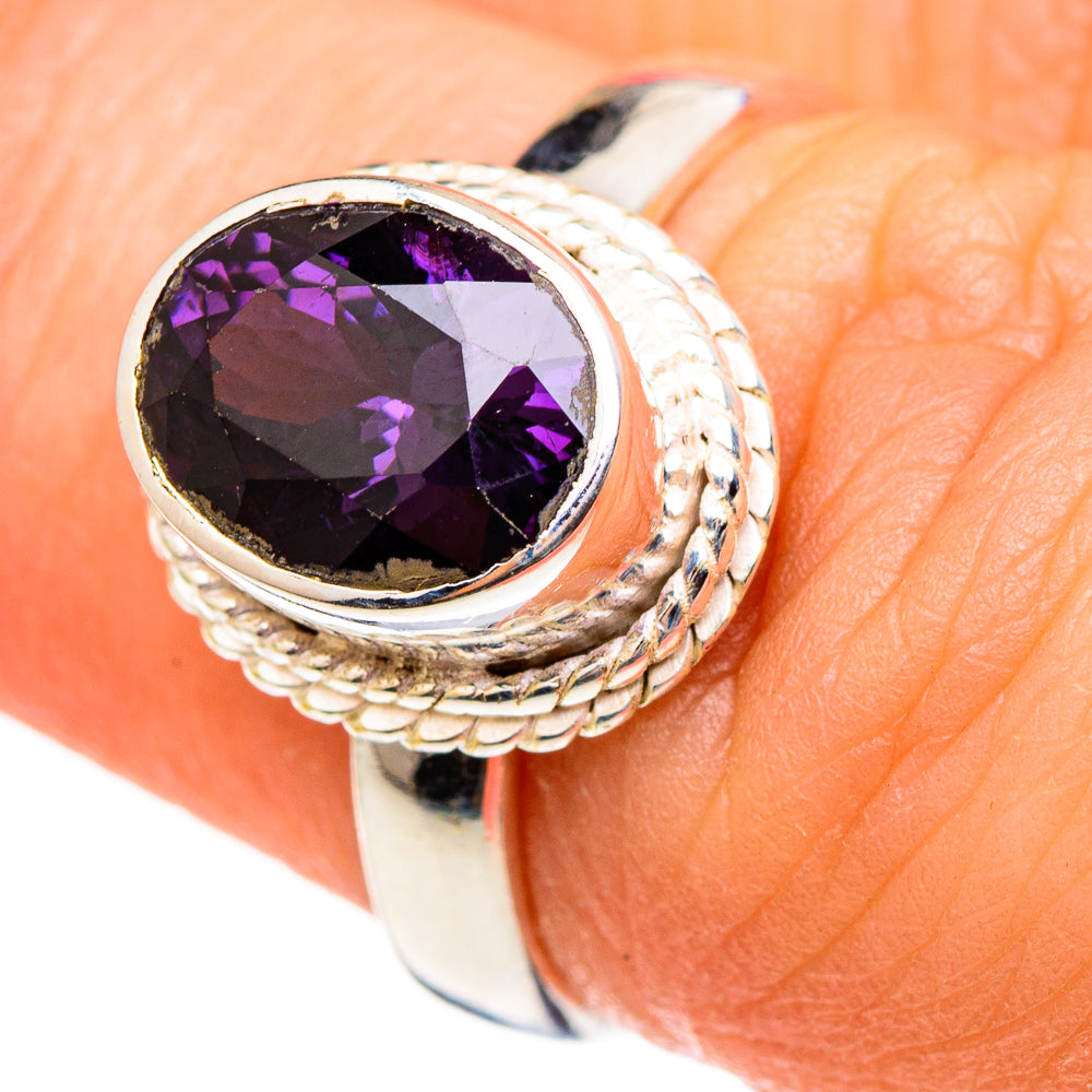 Purple Spinel Rings handcrafted by Ana Silver Co - RING99083