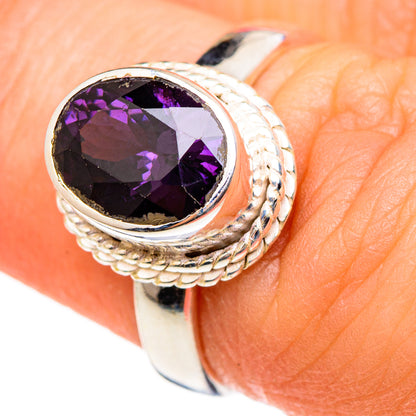 Purple Spinel Rings handcrafted by Ana Silver Co - RING99083