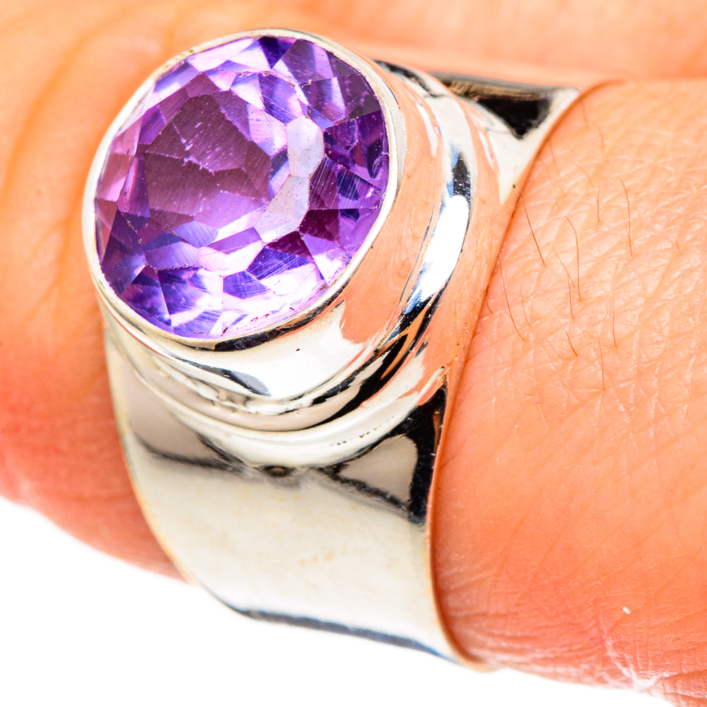 Color Change Alexandrite (lab.) Rings handcrafted by Ana Silver Co - RING99085