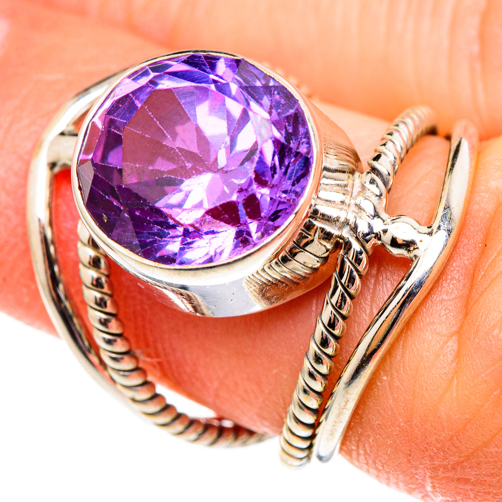 Color Change Alexandrite (lab.) Rings handcrafted by Ana Silver Co - RING99086