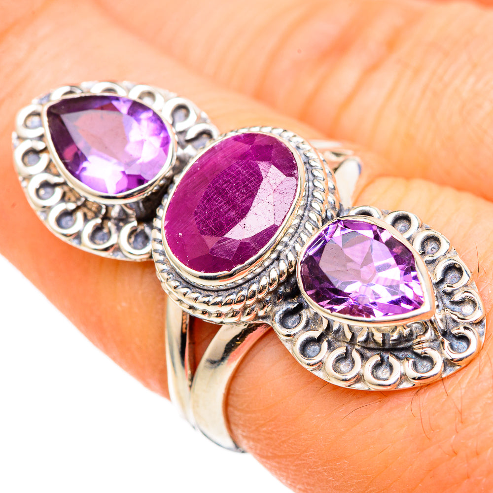 Ruby Rings handcrafted by Ana Silver Co - RING99090