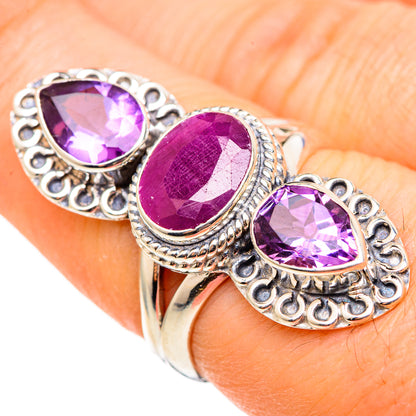 Ruby Rings handcrafted by Ana Silver Co - RING99090