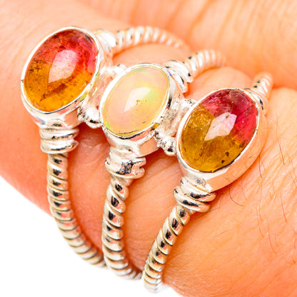 Ethiopian Opal Rings handcrafted by Ana Silver Co - RING99091