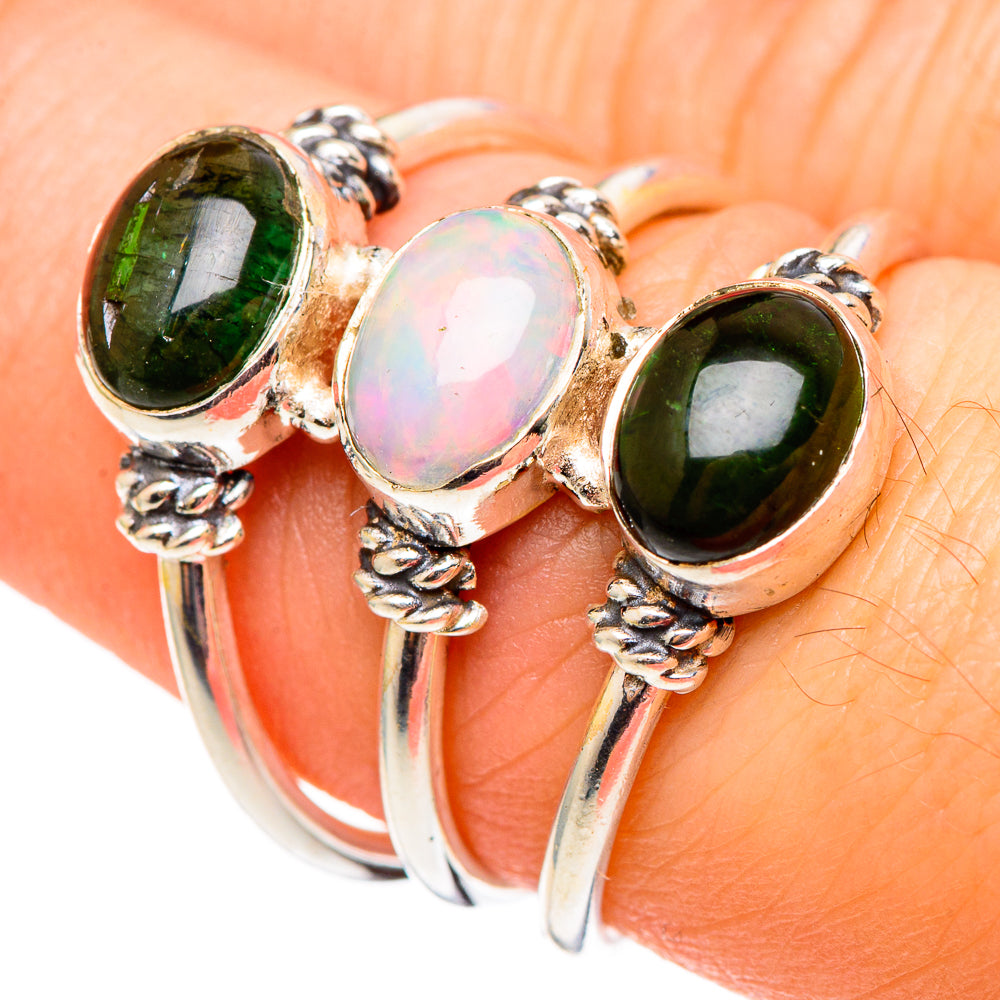 Ethiopian Opal Rings handcrafted by Ana Silver Co - RING99093