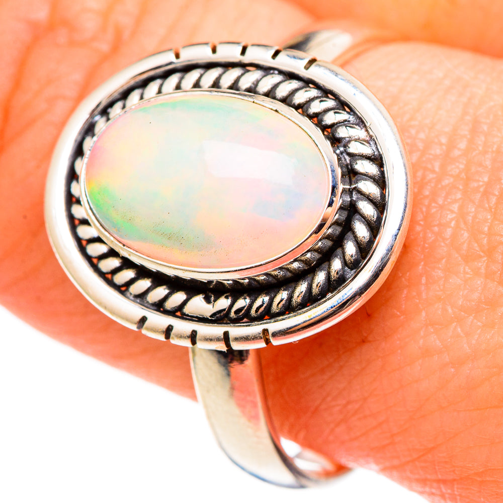 Ethiopian Opal Rings handcrafted by Ana Silver Co - RING99094