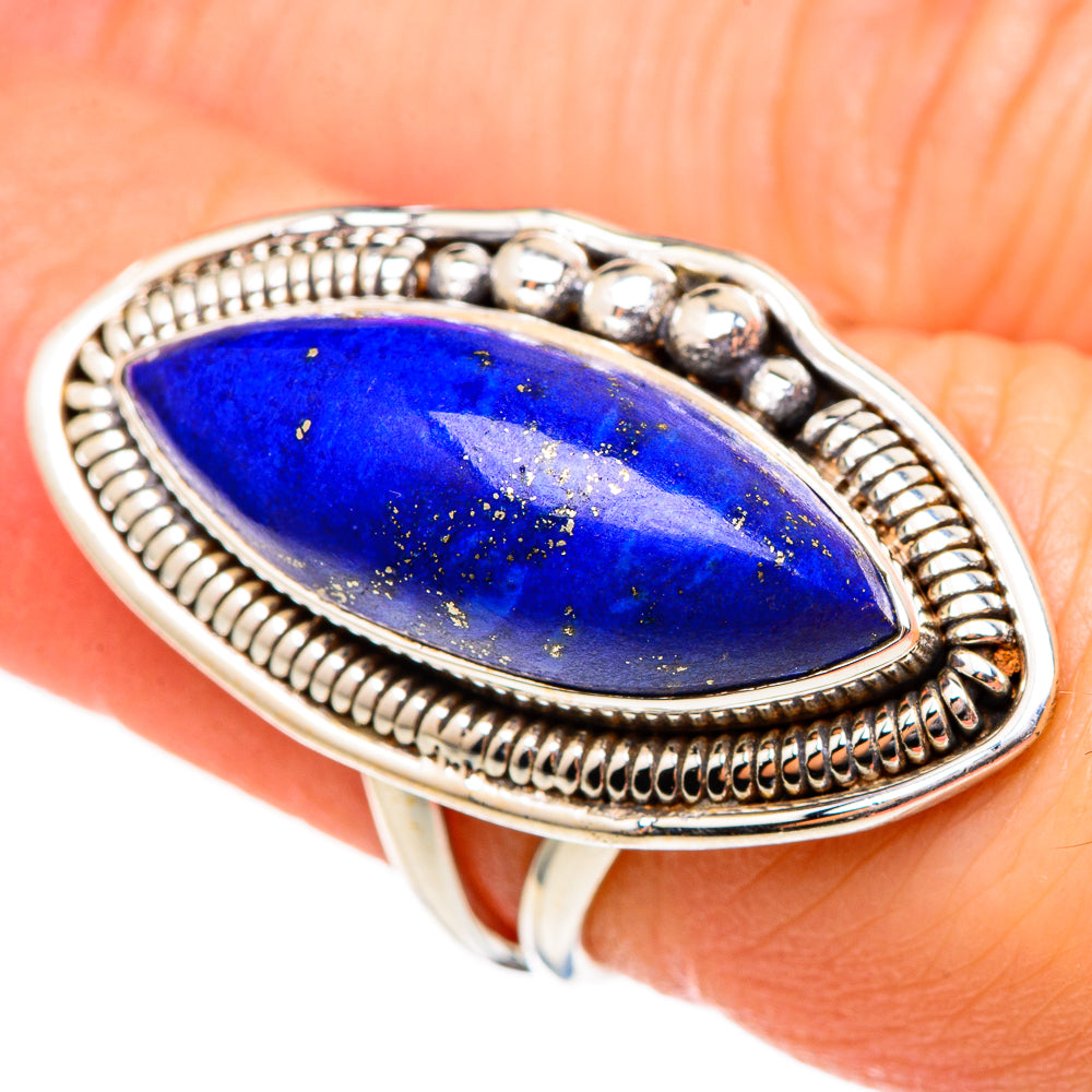 Lapis Lazuli Rings handcrafted by Ana Silver Co - RING99096