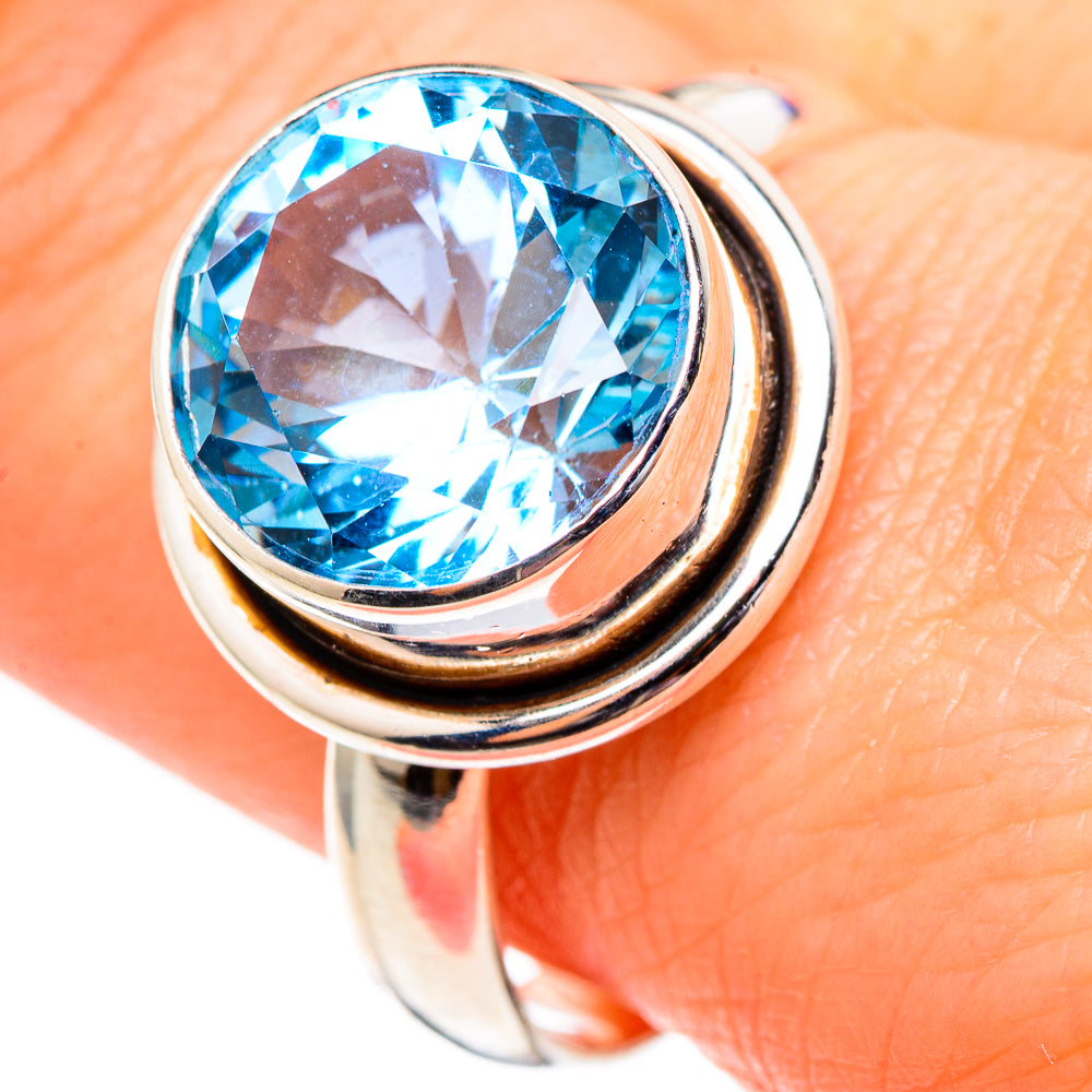 Blue Topaz Rings handcrafted by Ana Silver Co - RING99099