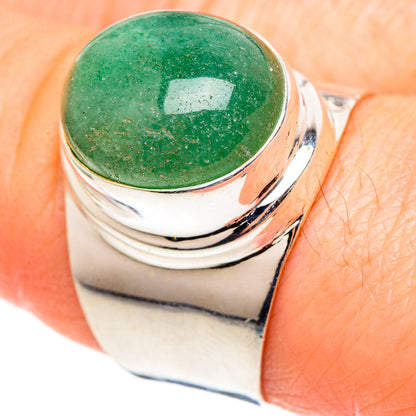 Green Aventurine Rings handcrafted by Ana Silver Co - RING99101