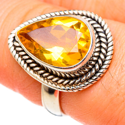 Citrine Rings handcrafted by Ana Silver Co - RING99105