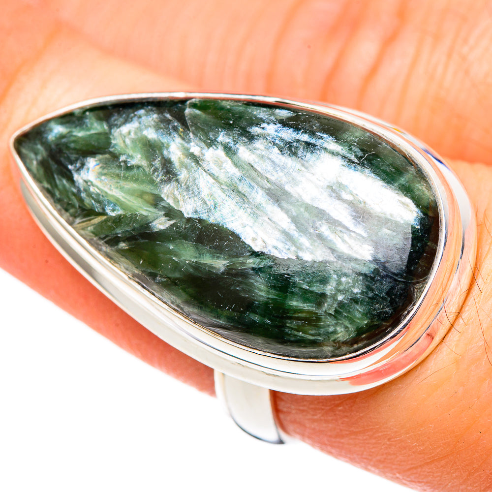 Seraphinite Rings handcrafted by Ana Silver Co - RING99123