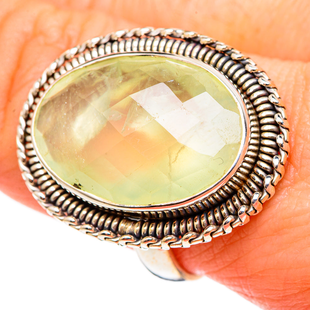 Prehnite Rings handcrafted by Ana Silver Co - RING99126