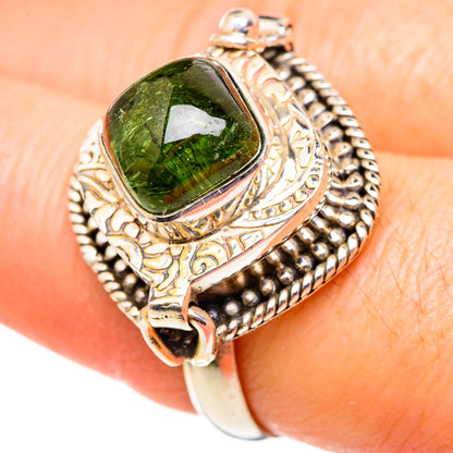 Green Tourmaline Rings handcrafted by Ana Silver Co - RING99130