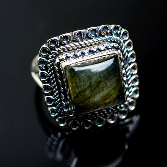 Labradorite Rings handcrafted by Ana Silver Co - RING991347