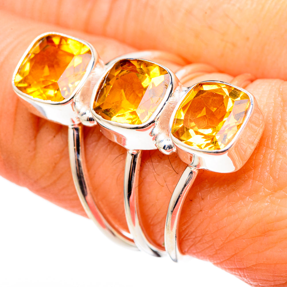 Citrine Rings handcrafted by Ana Silver Co - RING99135