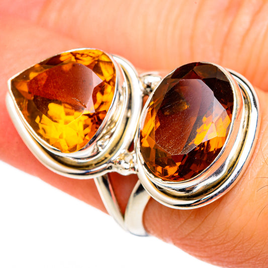 Mandarin Citrine Rings handcrafted by Ana Silver Co - RING99137