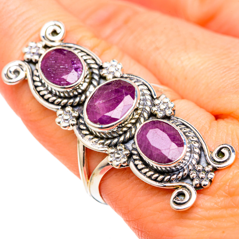 Ruby Rings handcrafted by Ana Silver Co - RING99140
