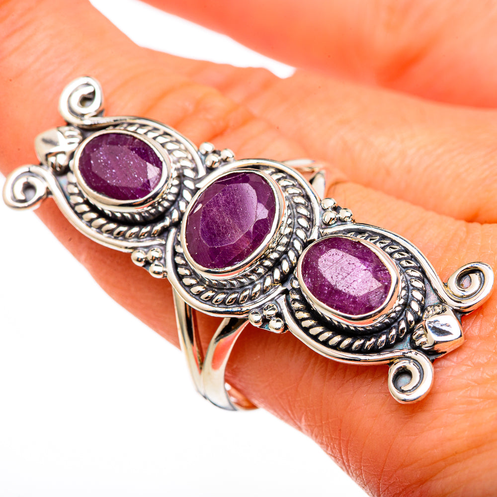 Ruby Rings handcrafted by Ana Silver Co - RING99141