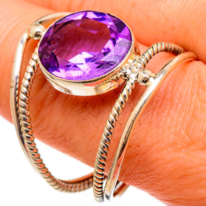 Amethyst Rings handcrafted by Ana Silver Co - RING99143