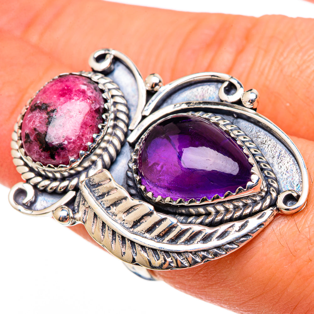 Rhodonite Rings handcrafted by Ana Silver Co - RING99157
