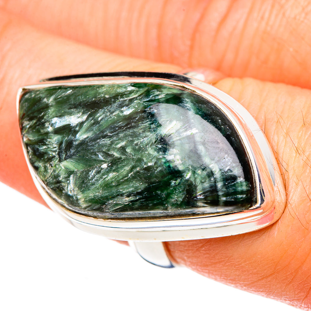 Seraphinite Rings handcrafted by Ana Silver Co - RING99166