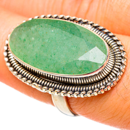 Green Aventurine Rings handcrafted by Ana Silver Co - RING99171