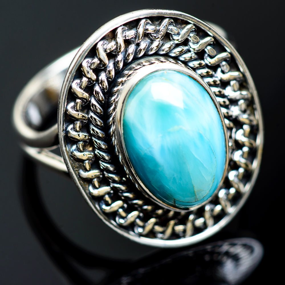 Larimar Rings handcrafted by Ana Silver Co - RING991848