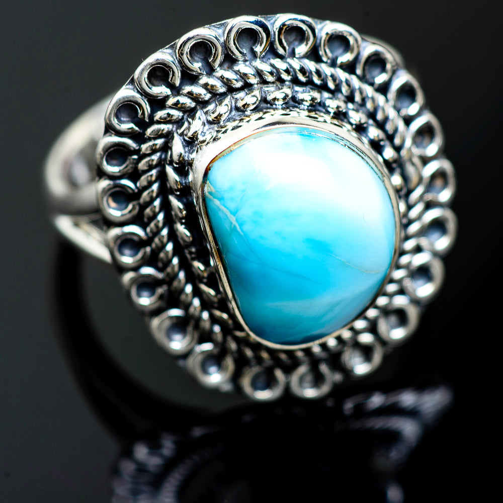 Larimar Rings handcrafted by Ana Silver Co - RING991882