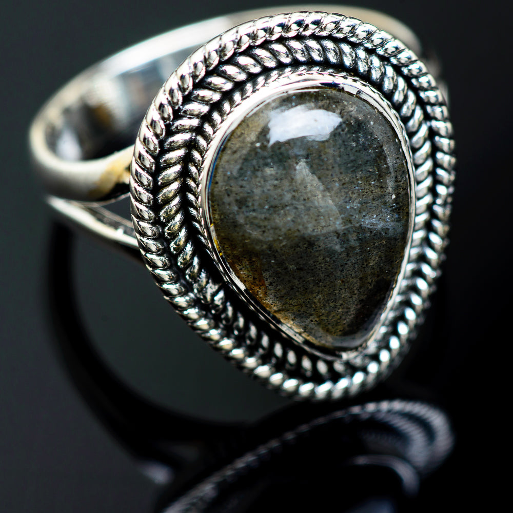 Labradorite Rings handcrafted by Ana Silver Co - RING991901